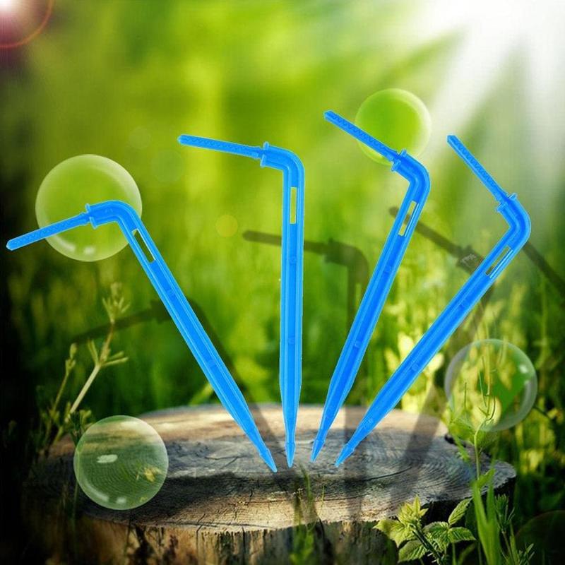 Blue Plastic Garden Irrigation Curved Drop Emitter Watering Small Gadgets Supporting Arrow Crop Drip System M0S2