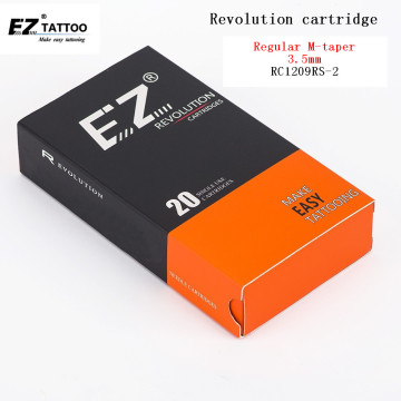 RC1209RS-2 EZ Tattoo Needles Revolution cartridge Round Shader #12 0.35mm M-Taper 3.5mm for System machine and grips 20pcs/lot