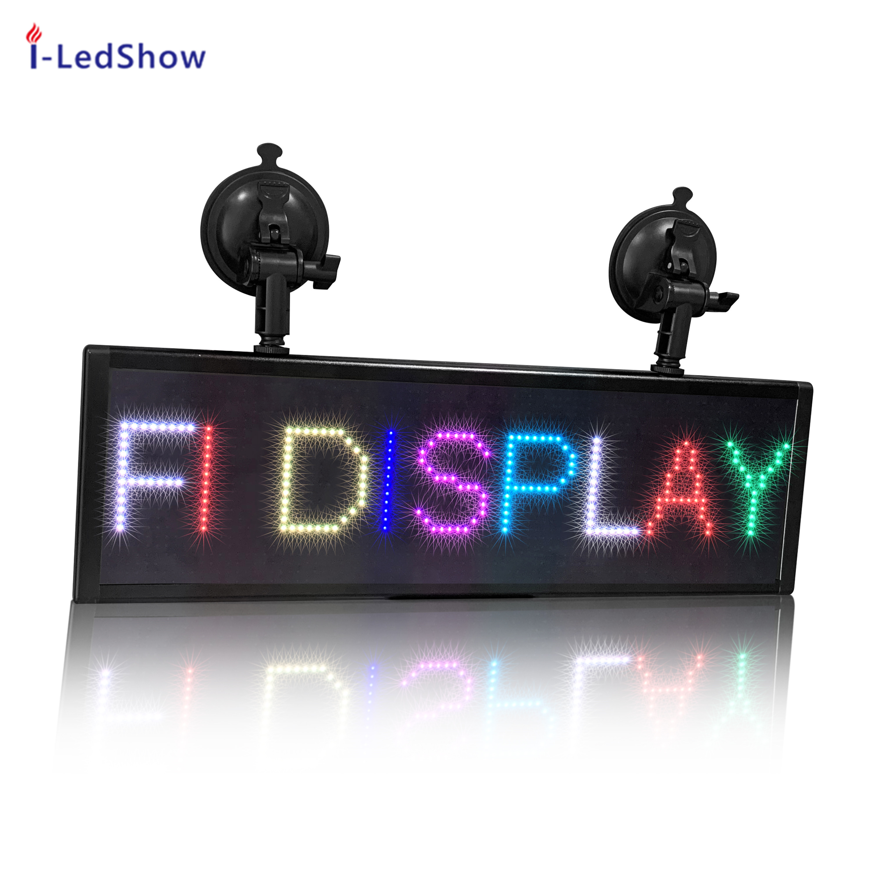 24*96 P5 super thin Wi-fi Scrolling LED Sign Message Board with Smartphone APP Programmable led car rear window digital display