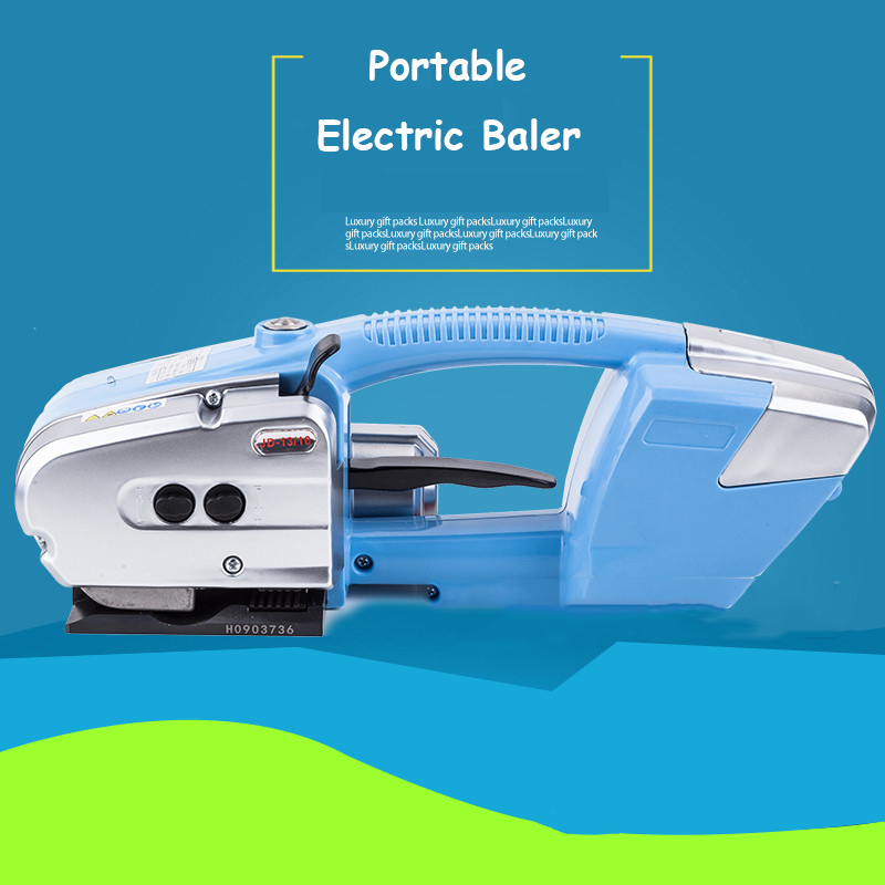 automatic plastic strapping hot melt free buckle tensioner small manual packing machine portable electric baler package tools
