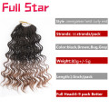 Full Star Ombre braiding hair Senegalese twist hair crochet braids synthetic crochet braid hair 14" 35 strands /pack ends curly