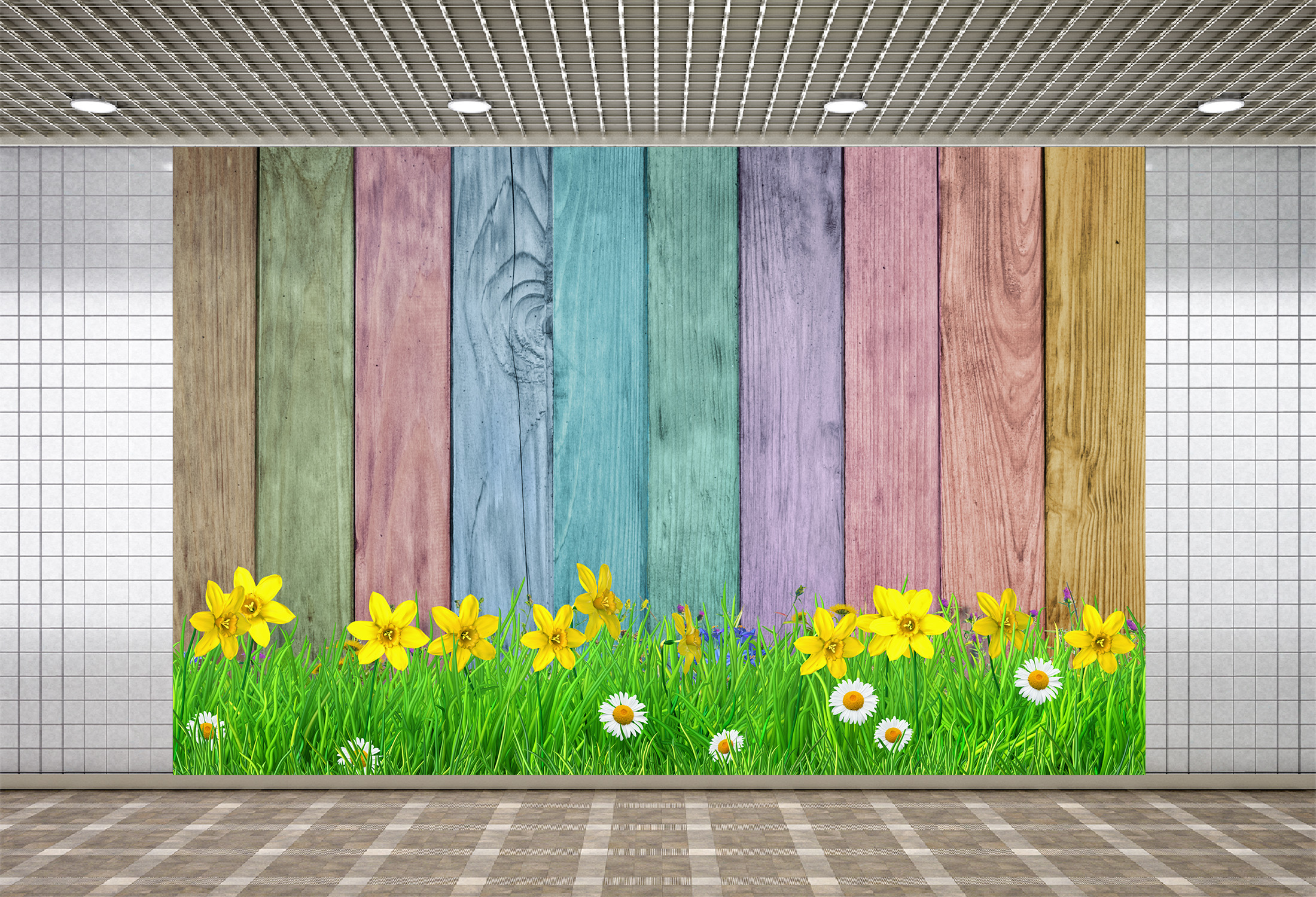 Lyavshi Flowers Wooden Board Backdrops Planks Newborn Portrait Birthday Party Decor Backgrounds Photography for Photo Studio