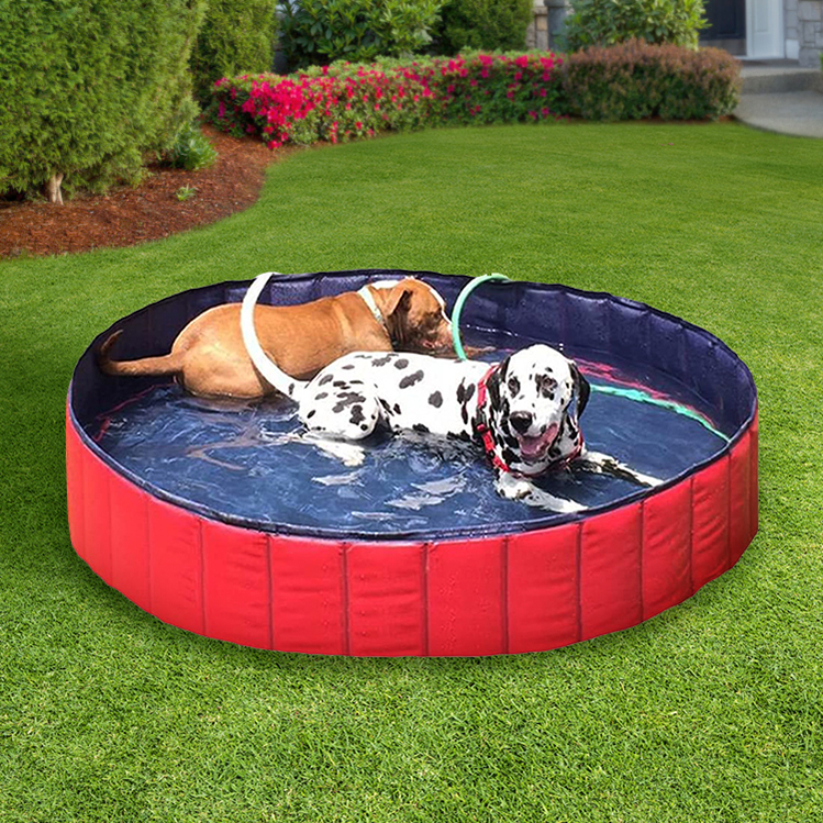 Foldable Dog Cat Swimming Pool NEW Direct manufacturer Outdoor Portable Pet Bath Tub Collapsible PVC Pet Pool In stock_02
