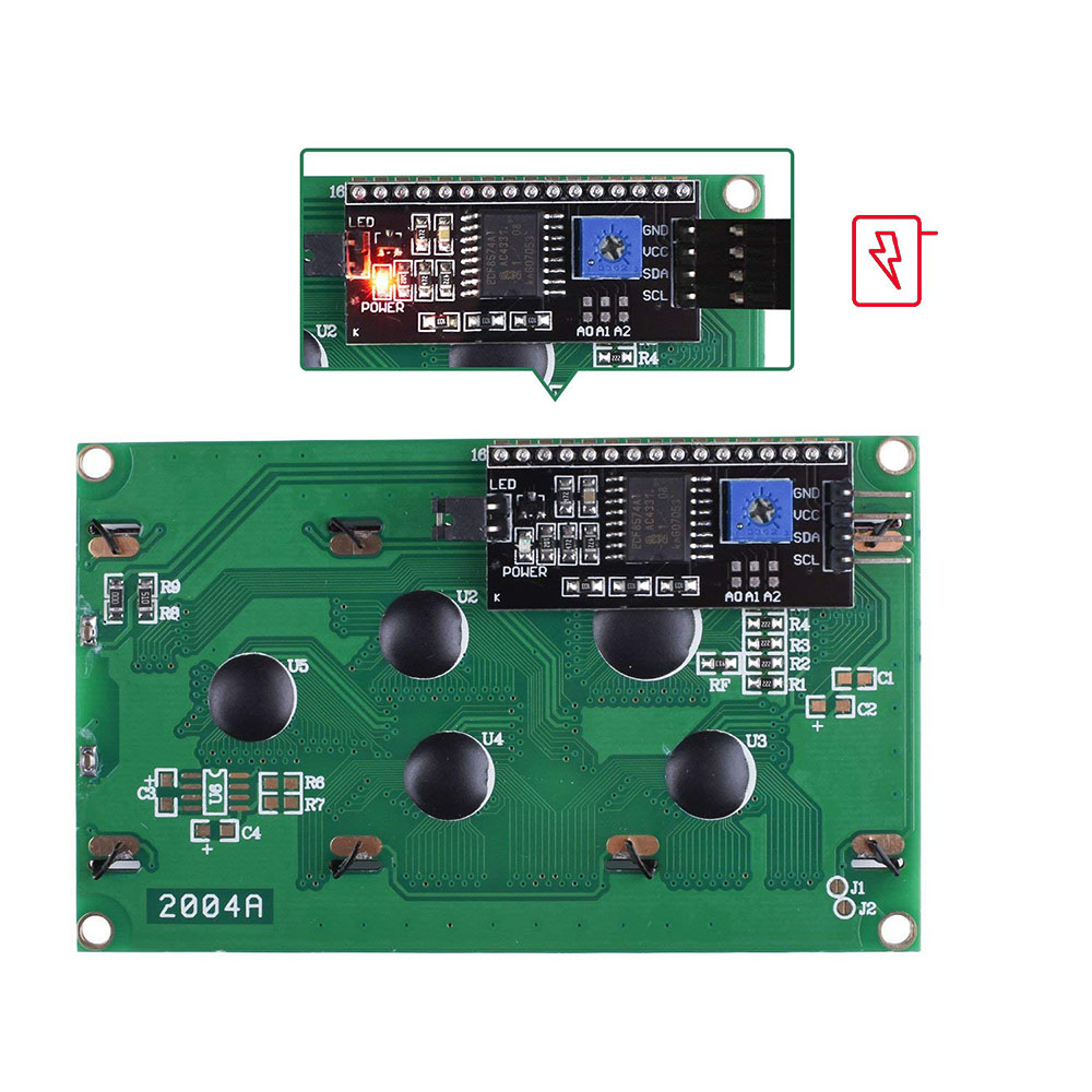 Character LCD Display Module 20x4 LCD2004 IIC/I2C/TWI 2004 Display PCF8574 for Arduino Uno r3 Mega 2560 Raspberry Pi Avr Stm32