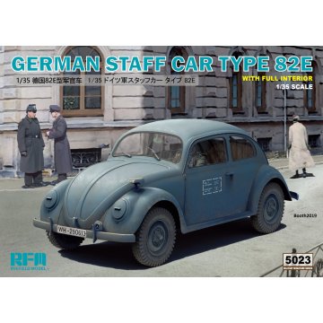 Rye field RM5023 1/35 wwii german staff car type 82e Vechicle Display Collectible Toy Plastic Assembly Building Model Kit