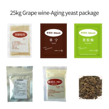 25kg Grape wine Aging yeast package family Winemaking wine accessories pectinase fermentation aid Bentonite Tannin Oak chip