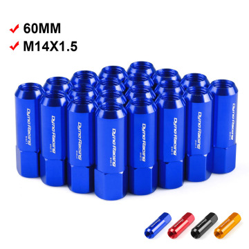 Dynoracing 60MM M14 X 1.5 Wheel Nuts New 20PCS Racing Lug Wheel Nuts Screw Aluminum Lug nut YC101006