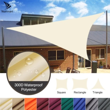 2/3/3.6/5M Heavy Shade Sail Sun Canopy Cover Outdoor Trilateral Garden Yard Awnings Waterproof Car Sunshade Cloth Summer