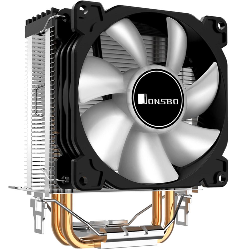 CR1200 2 Heat Pipe Tower CPU Cooler RGB 3Pin Cooling Fans Heatsink 9cm Fan CPU Cooler Streamer Effect