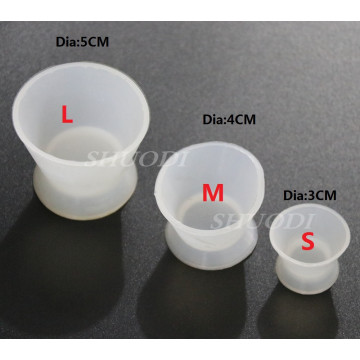 10 Pcs Dental Lab Silicone Mixing Bowl Cup Self-solidifying Cups Dentist Gifts Dental Tools Medical Equipment Rubber Mixing Bowl