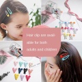 3-40Pcs 5cm Snap Hair Clips for Hair Clip Pins BB Hairpin Color Metal Barrettes for Baby Children Women Girl Styling Accessories