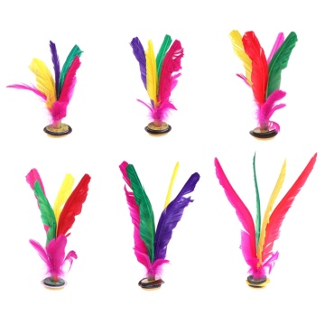 China Jianzi Footbal Foot Kick Handwheel Fancy Goose Feather Shuttlecock Fitness W315