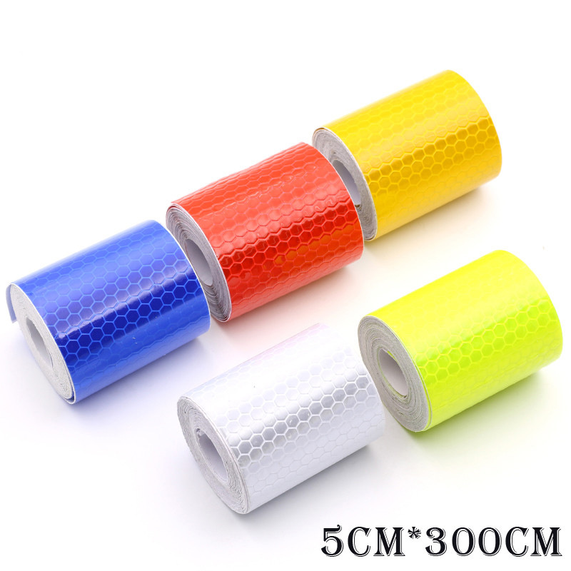 1pcs 5cmx3m Reflective Stickers Safety Mark Reflective Tape Stickers Adhesive Warning Tape vehicle Reflective Material