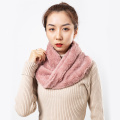 TRUENJOY 2020 New Winter Women Fur Scarf Elegant Ring Scarves for Ladies Solid Color Neck Scarf Female Snood Neckerchief