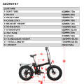 48V500W12.5Ah 20'' Foldable Fat Tire Step Over Electric Bike