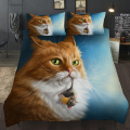 Denisroom 3D Cat and Dog Bedding Sets Cartoon Duvet Cover set twin king queen comforter sets Bedspreads DS81#
