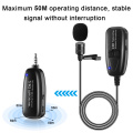 2.4G Wireless Lavalier Microphone Recording microphone Lavalier Lapel Clip-on Mic for iPhone Android Smartphone Voice Video Vlog