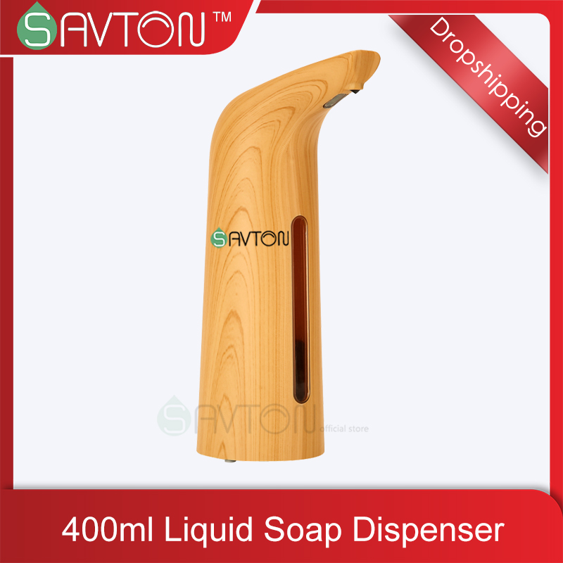 SAVTON Liquid Soap Dispensers Automatic Non-contact Hand Sanatizer People Hand Wash For Kitchen Bathroom Smart Soap Dispenser