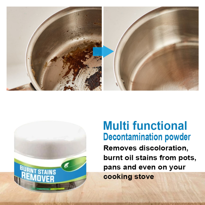30g Household Kitchen Burnt Stains Remover Multifunctional Cleaning Powder Utensils Cleaning Powder Household Cleaning Chemical