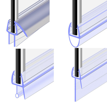 1Pcs Bath Shower Screen Door Seal Strip of 50cm 4 to 12mm Seal Gap Window Door Weatherstrip Window Glass Fixture Daily Tools