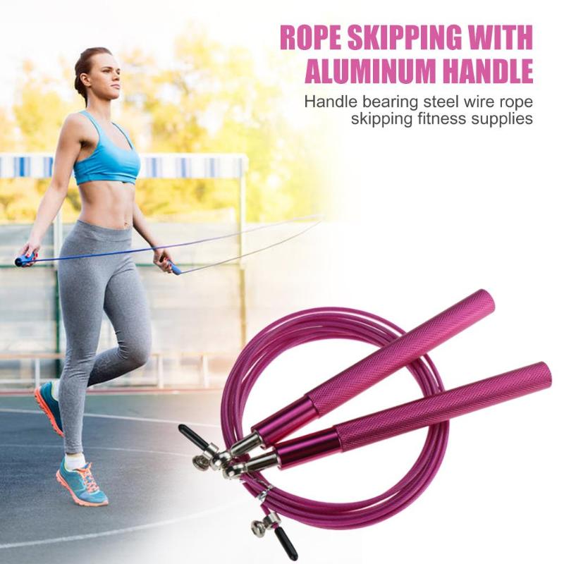 Aluminum Speed Jump Rope Professional Skipping Rope For MMA Boxing Fitness Skip Workout Training With Carrying Bag Spare Cable