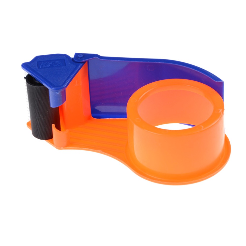 2" Width Orange Strength Sealing Apparatus Tape Cutter(Not Include Tape) Cutter Manual Packing Machine Papelaria Tape Dispenser