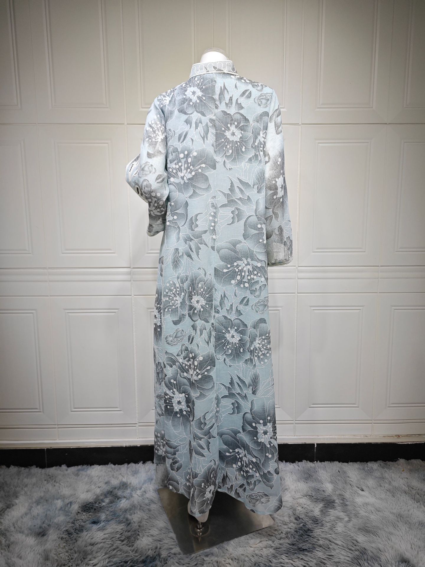 Embroidered Jalabiya Abaya Dress AB505 (7)