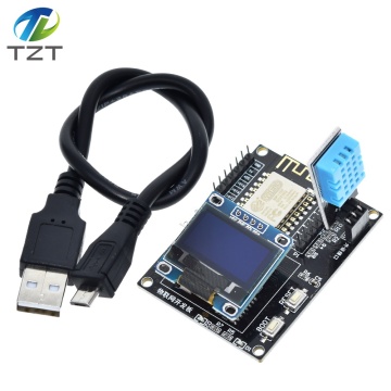 ESP8266 IoT Development Board +DHT11 Temperature and Humidity +0.96 oled Display SDK Programming Wifi Module Small System Board