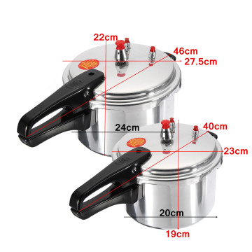 3/4/6L Kitchen Pressure Cooker cookware soup Meats pot 18/20/22cm gas stove/open fire Pressure Cooker for Home Outdoor Camping