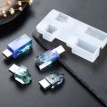 Handmade Snow Mountain USB Resin Molds Set with 8G USB Driver Epoxy Resin Mold Micro Landscape USB Mold Art Craft