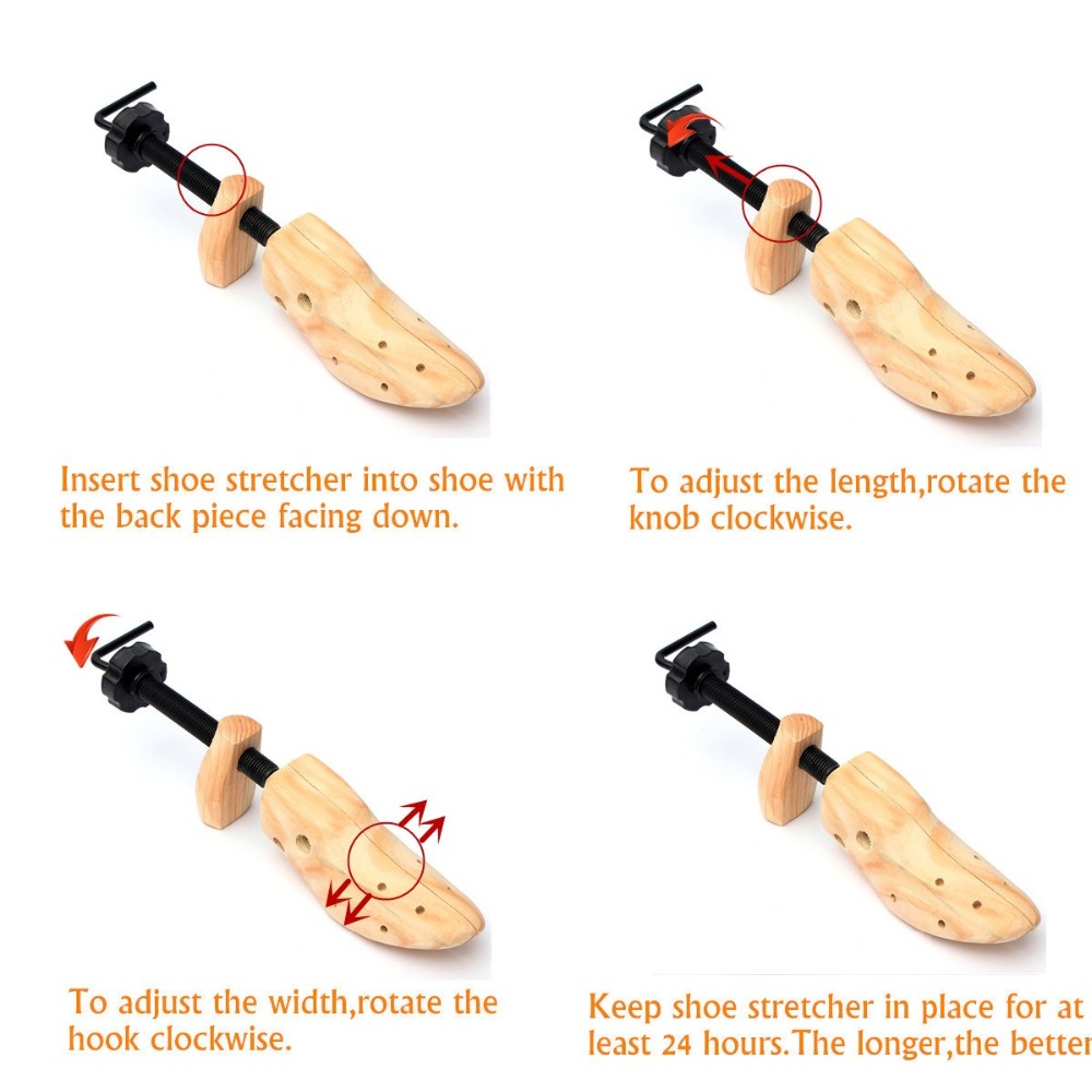 New Shoe Stretcher Wooden Shoes Tree Shaper Rack,Wood Adjustable Flats Pumps Boots Expander Trees Size S/M/L Man Women 2020