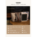 Brand Designer Women Single Shoulder Bag Large Capacity Tassel Bucket Handbag High Quality Pvc Leather Totes Shopping Bag Flower