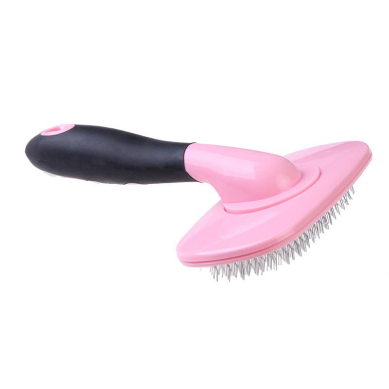 1pcs Pet Dog Cat Hair Gilling Beauty Handle Grooming Slicker Trimmer Comb Brush pet cleaning tools Supplies Product