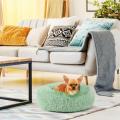 Long Plush Soft Round Kennel Dog Bed