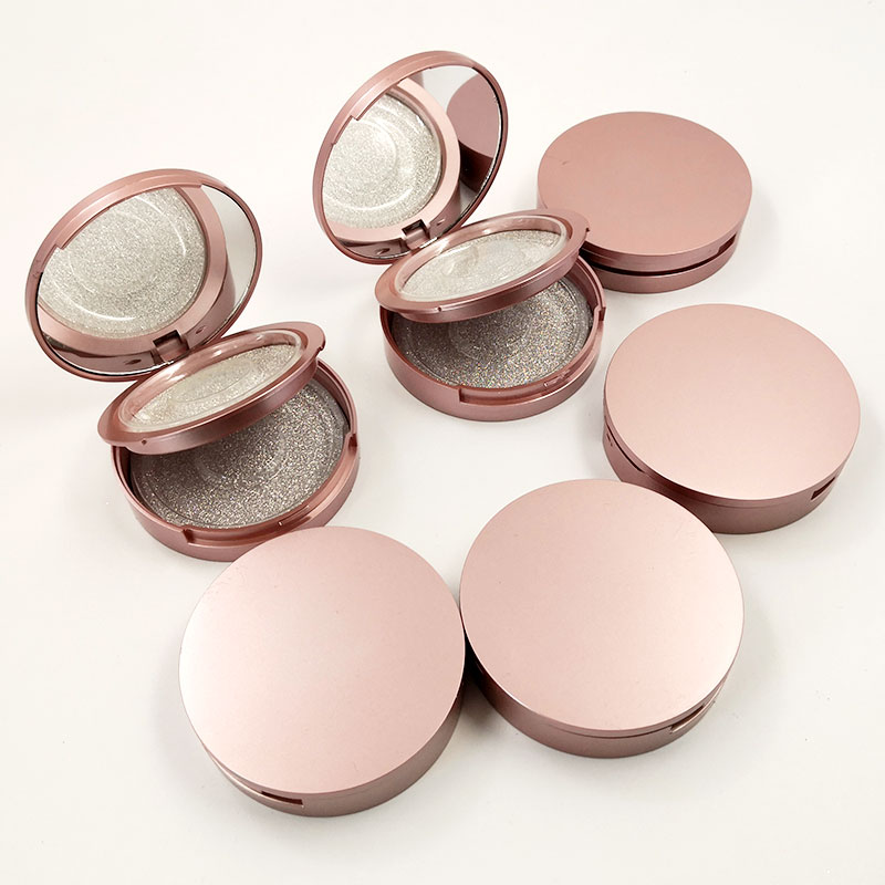 New 10pcs Eyelash Packaging Circle Box with Mirror 8-20mm 3D False Eyelashes Packaging Box Makeup Beauty
