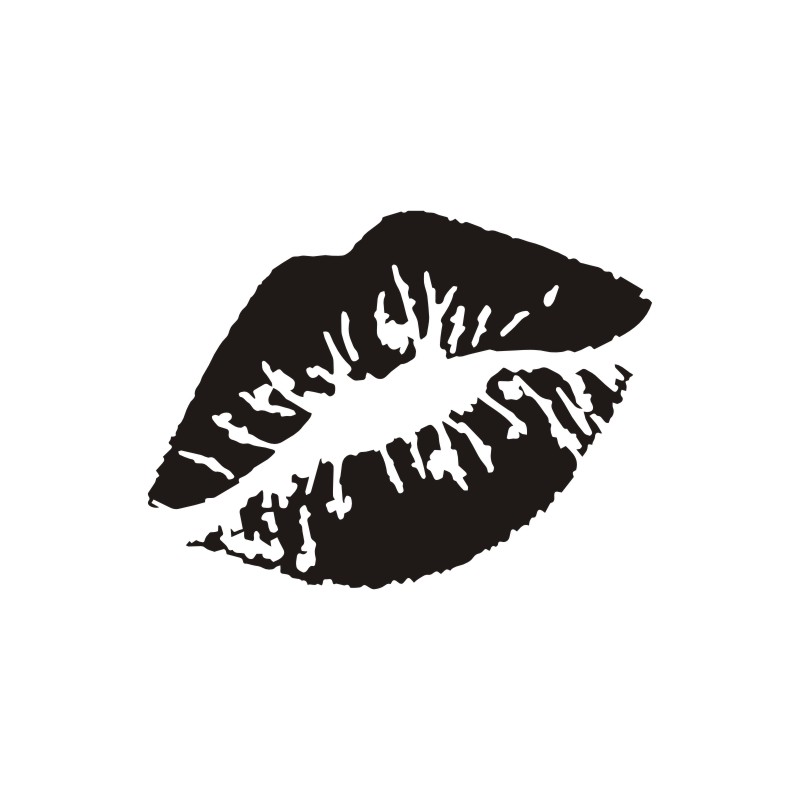 10*7.5 CM Orange Color Lips Kiss Decal Auto Car Body Stickers and Decals Car Styling Decoration Door Window Vinyl Stickers