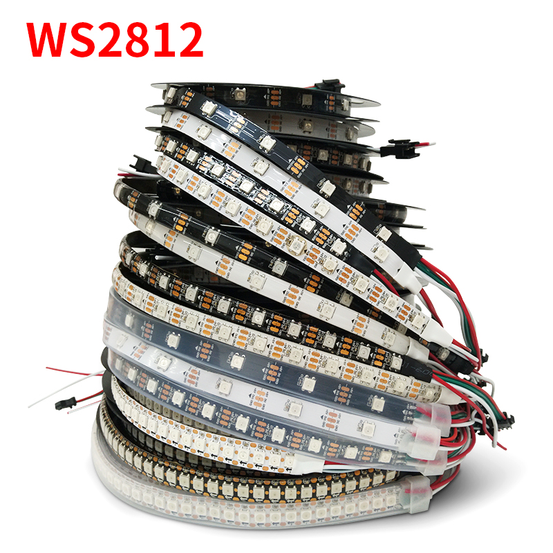 WS2815 WS2812B WS2811 LED Strip WS2812 5050 Lamp Beads Neon Smart Pixel Addressable Programming RGB full Color LED Strip