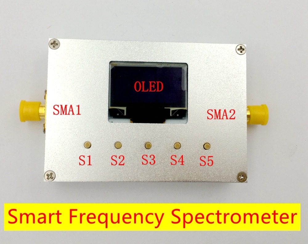 Spectrum Analyzer Audio USB Smart Frequency Spectrometer Tester 10-6000MHz With RF Source Digital Power Meter Bluetooth WIFI