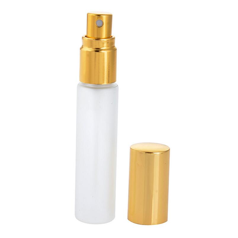 Wholesale 10ml Frosted Glass Spray Empty Bottle Fine mist pump Perfume Atomizer Refillable Vial