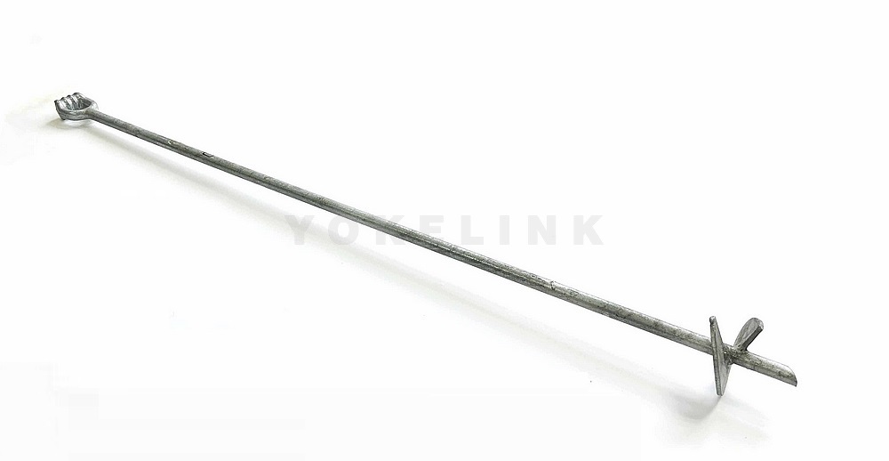 No Wrech Helical Srew Anchor Tripleye Hot Dip Galvanized Guying Anchor