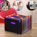 Multifunctional 12 Pockets Expanding File Folder A4 Expandable Portable Stand Plastic Business File Office Business Organize Box