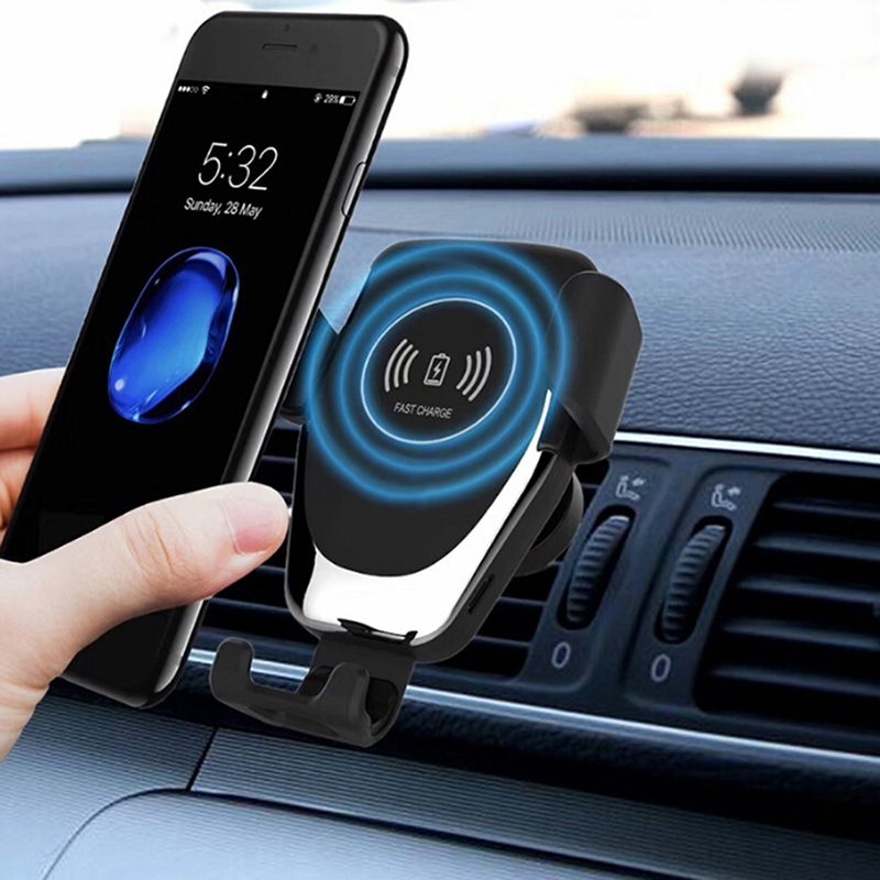 New Arrival 10W Qi Wireless Fast Charger Car Mount Holder Stand Auto Sensor Charging