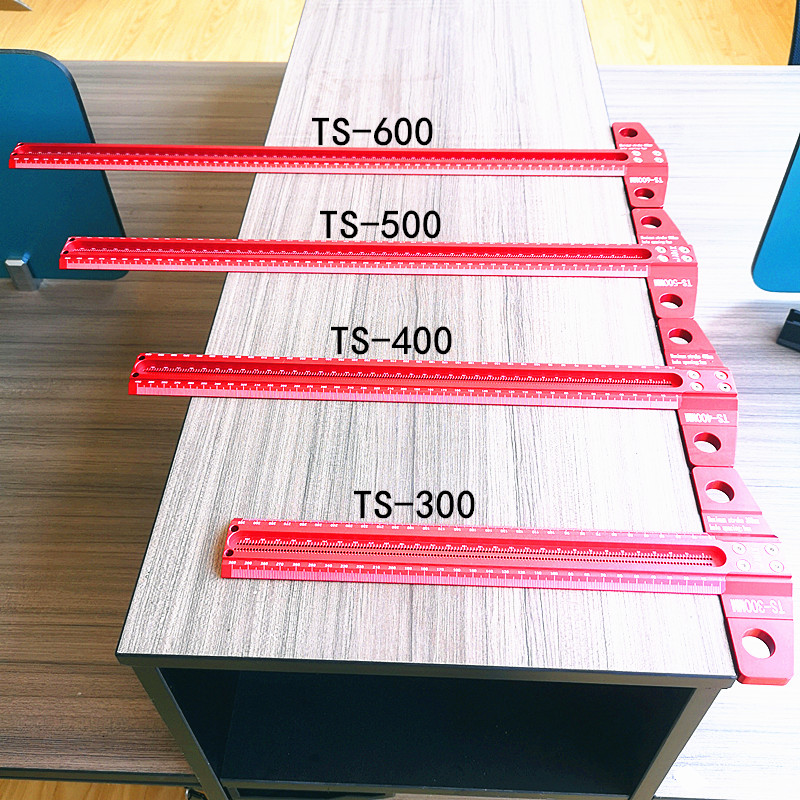 Woodworking Scribe 60-600mm T-type Ruler Scribing ruler Aluminum alloy Line Drawing Marking Gauge DIY Measuring Tools