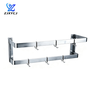 Double Tier Stainless Steel Wall Mount Utensil