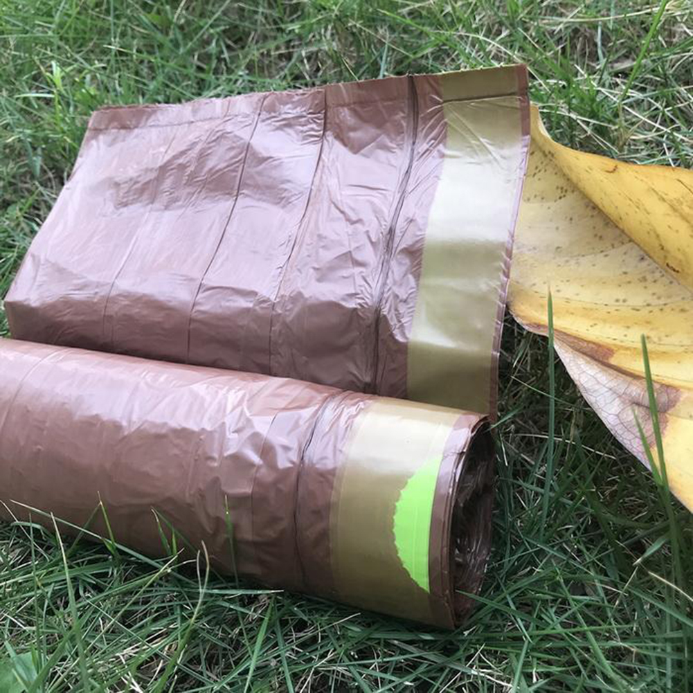 Home Kitchen Dustbin Bin Drawstring Solid Eco-friendly Bag Biodegradable Garbage Trash Bag Environmentally Degradable Portable