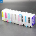 9pcs for Epson P600 surecolor P600 R3000 refillable cartridges without chips T7601 T1571