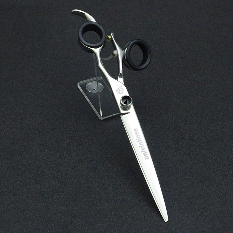 7.5" Pet Dogs Grooming Scissors Rotating Swivel Straight Scissors Cutting Rotary Shear Rotating Thumb Shears Animals Coiffure