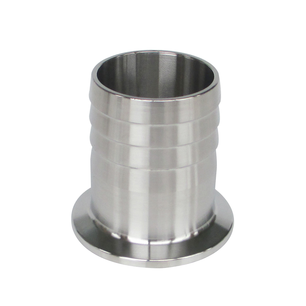 10/12/14/16/19/25/32/38mm Sanitary Hose Barb Adapter Hosetail 1.5'' 2'' Tri Clamp SS304 Stainless Steel