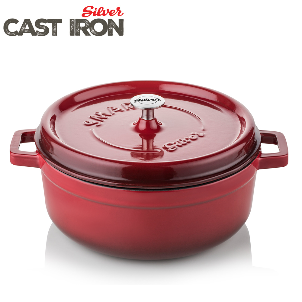 Dutch Oven Cast Iron Pot casserole enameled Cast iron 26 cm pot home cooking cookware set High Quality Made In TURKEY