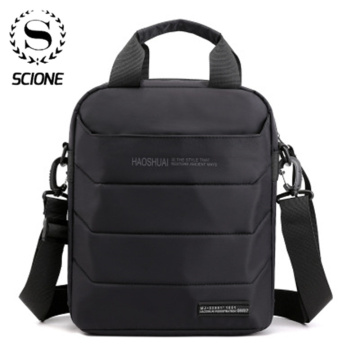 SCIONE Man Classic Messenger Bag Mens Multifunction Shoulder Bags Nylon Business Wallet Bag For Men Simple Shoulder Bags